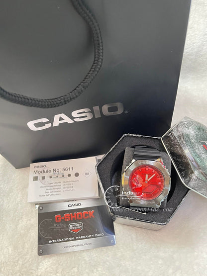 Casio G-Shock Men's Watch GM-2100B-4A Analog-Digital GM-2100 Series Neobrite Shock Resistant Mineral Glass