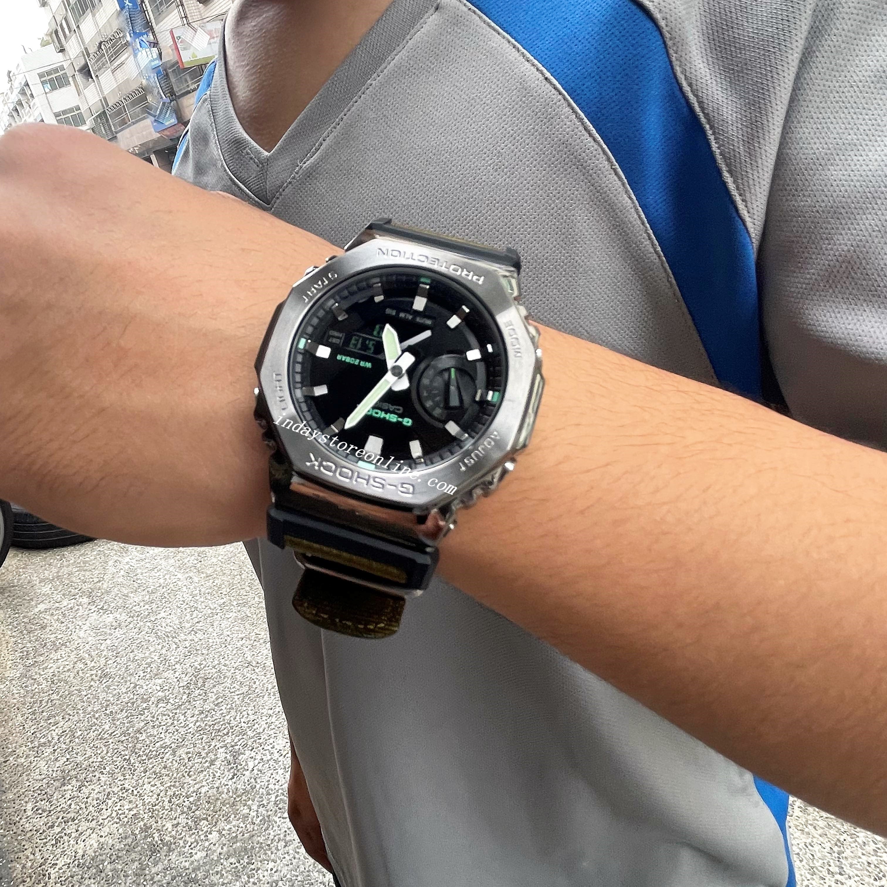 Casio G-Shock Men's Watch GM-2100CB-3A Analog-Digital Cloth Band