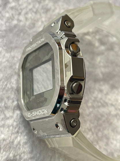 Casio G-Shock Men's Watch GM-5600SCM-1 Digital 5600 Series Transparent Color Shock Resistant 200-meter Water Resistance Mineral Glass