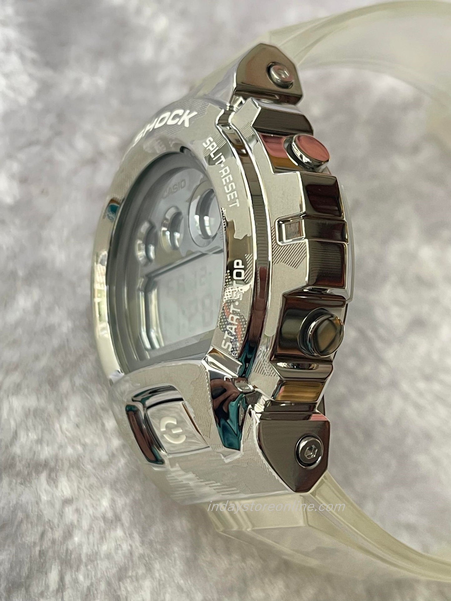 Casio G-Shock Men's Watch GM-6900SCM-1 Digital 6900 Series Transparent Color Shock Resistant 200-meter Water Resistance Mineral Glass