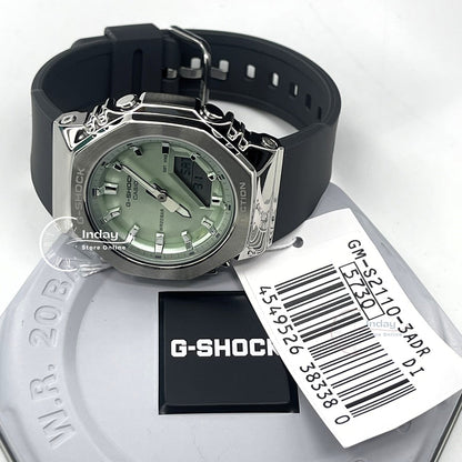 Casio G-Shock Women's Watch GM-S2110-3A Resin Band Shock Resistant Mineral Glass