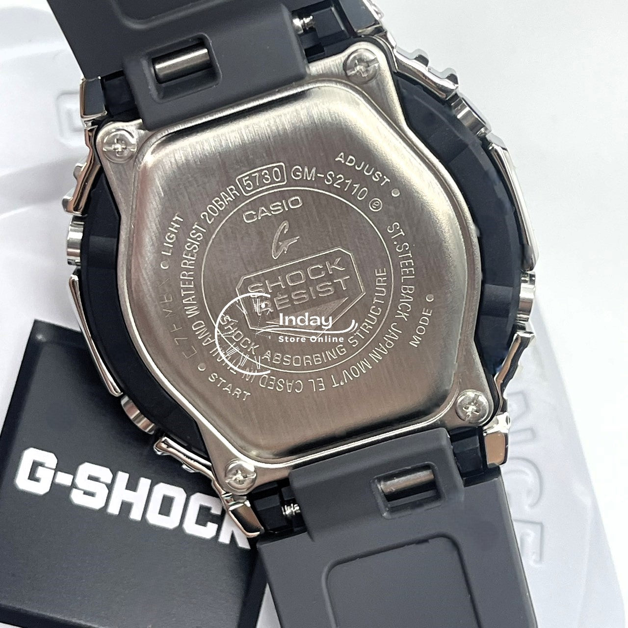 Casio G-Shock Women's Watch GM-S2110-3A Resin Band Shock Resistant Mineral Glass