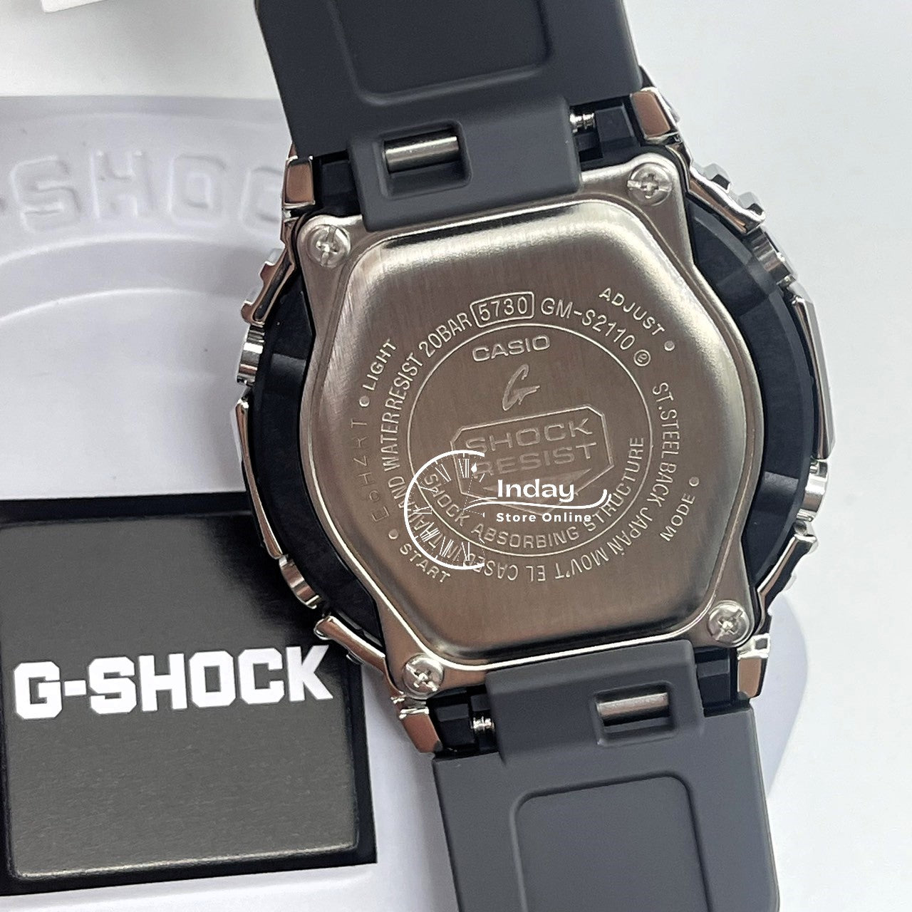 Casio G-Shock Women's Watch GM-S2110-4A Resin Band Shock Resistant Mineral Glass