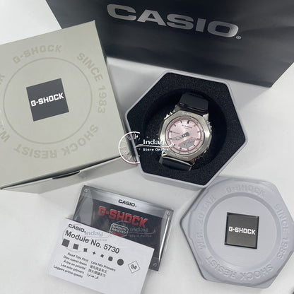 Casio G-Shock Women's Watch GM-S2110-4A Resin Band Shock Resistant Mineral Glass