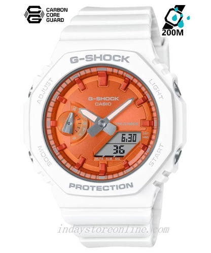Casio G-Shock Women's Watch GMA-S2100WS-7A Analog-Digital Seasonal Collection 2023 Shock Resistant Carbon Core Guard Structure