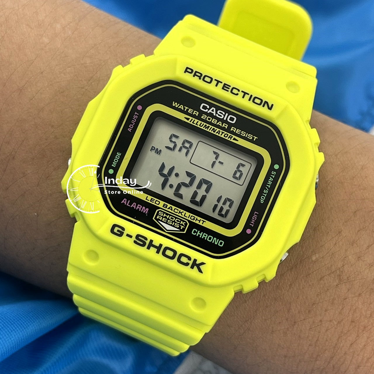 Casio G-Shock Women's Watch GMD-S5600EP-9 Digital Resin Band Shock Resistant Mineral Glass