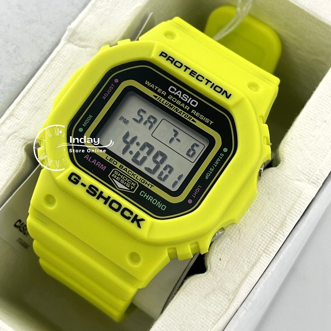 Casio G-Shock Women's Watch GMD-S5600EP-9 Digital Resin Band Shock Resistant Mineral Glass