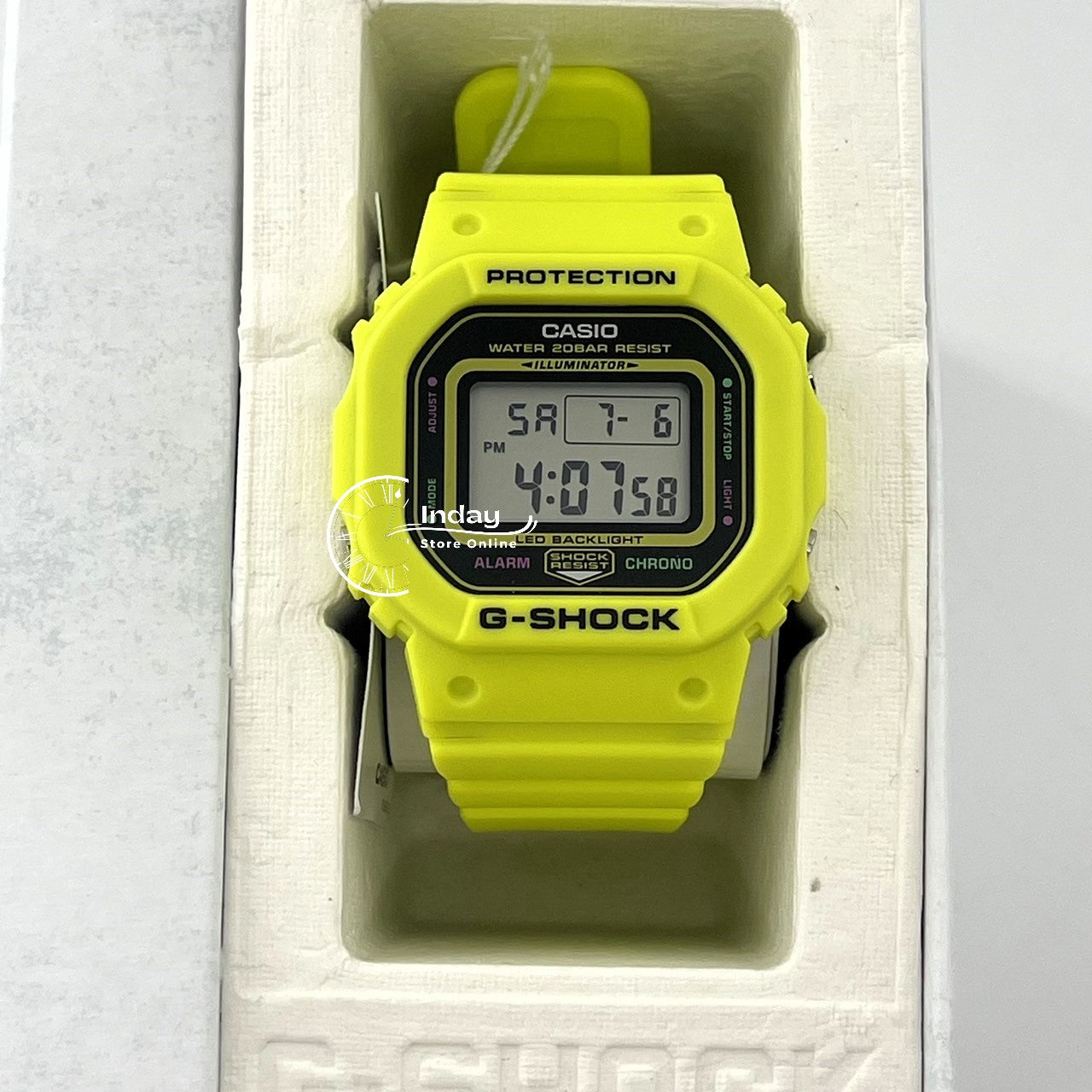 Casio G-Shock Women's Watch GMD-S5600EP-9 Digital Resin Band Shock Resistant Mineral Glass