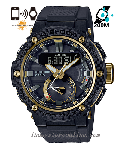 Casio G-Shock G-Steel Men's Watch GST-B200X-1A9 Analog-Digital GST-B200 Series Shock Resistant Carbon Core Guard Structure