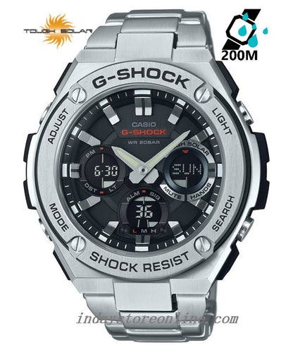 Casio G-Shock G-Steel Men's Watch GST-S110D-1A Shock Resistant Tough Solar (Solar powered)