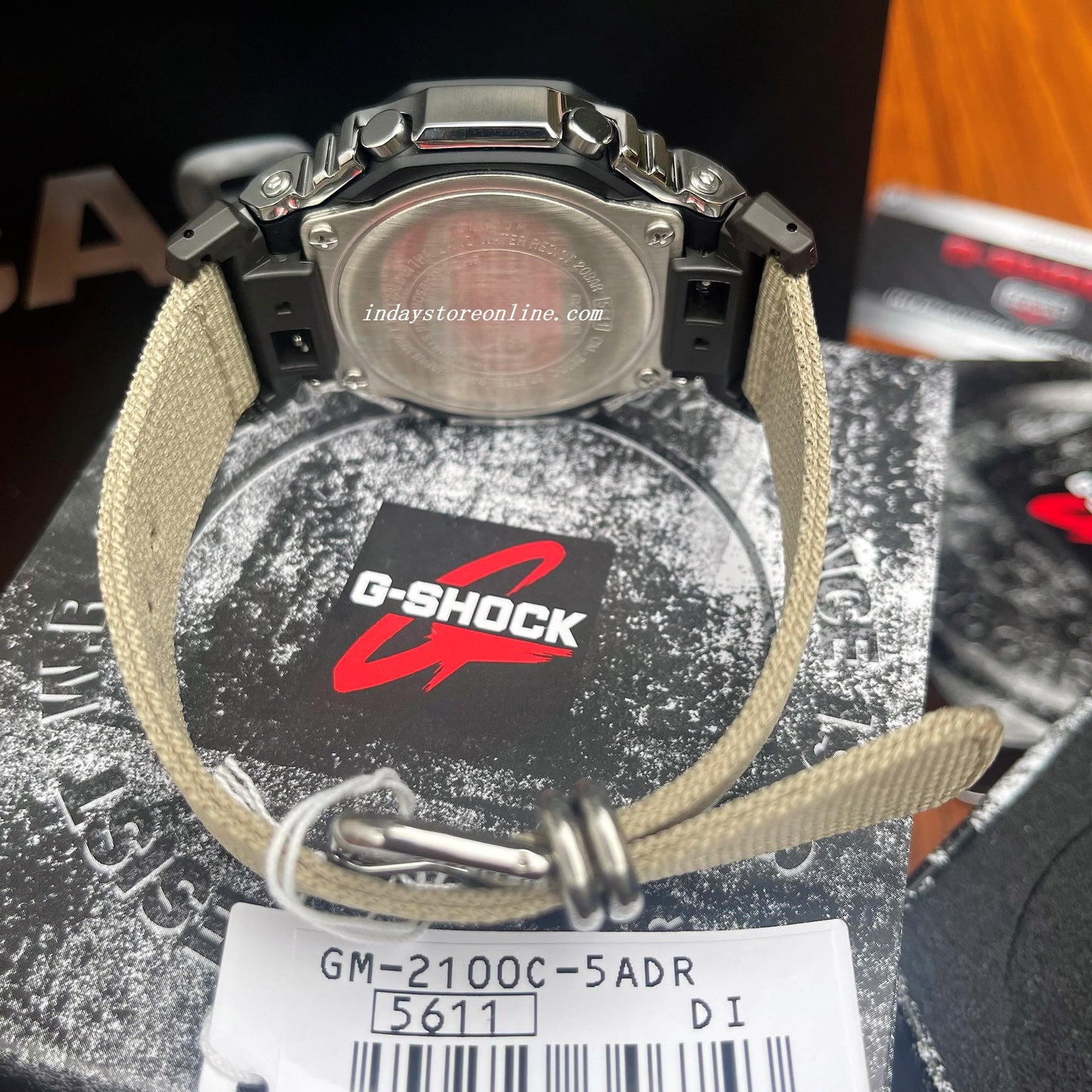 Casio G-Shock Men's Watch GM-2100C-5A Analog-Digital Cloth Band Shock Resistant Mineral Glass