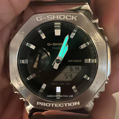 Casio G-Shock Men's Watch GM-2100C-5A Analog-Digital Cloth Band Shock Resistant Mineral Glass