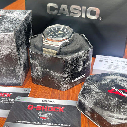 Casio G-Shock Men's Watch GM-2100C-5A Analog-Digital Cloth Band Shock Resistant Mineral Glass