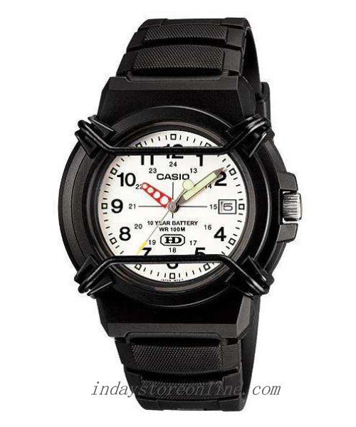 Casio Analog Men's Watch HDA-600B-7B Standard Black Resin Strap Watch