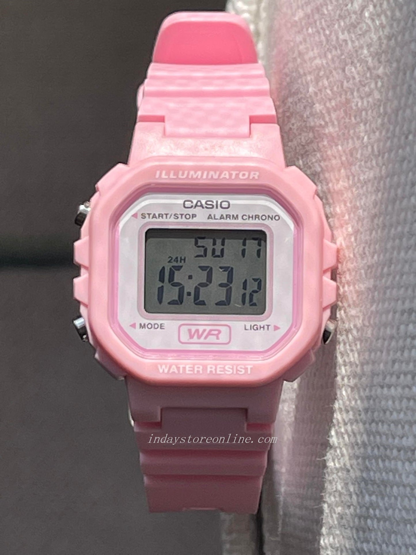 Casio Digital Women's Watch LA-20WH-4A1 Digital Resin Pink Color Band Resin Glass