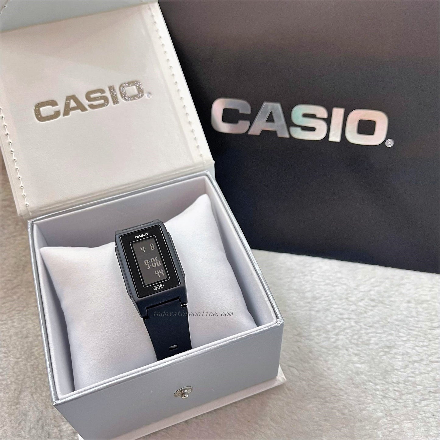 Casio Digital Women's Watch LF-10WH-1 Digital Resin Band Resin Glass