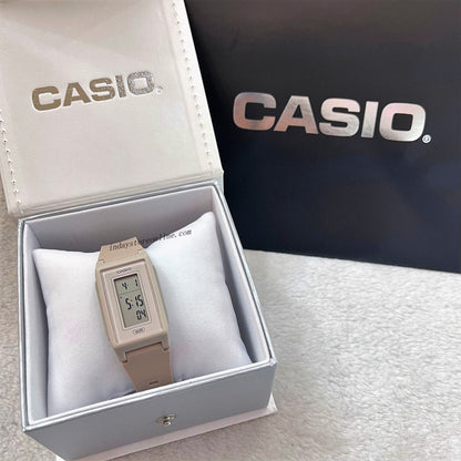 Casio Digital Women's Watch LF-10WH-4 Digital Resin Band Resin Glass