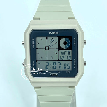 Casio Digital Unisex Watch LF-20W-8A Cream Color Resin Band