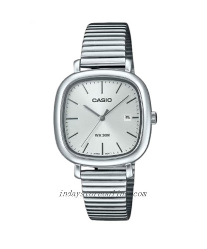 Casio Women's Watch LTP-B166D-7A Stainless Steel Band Adjustable Clasp Battery Life: 3 Years