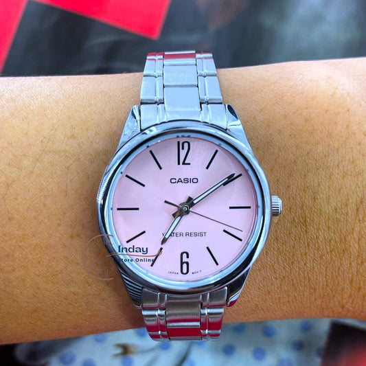 Casio Standard Women's Watch LTP-V005D-4B Silver Plated Stainless Steel Strap