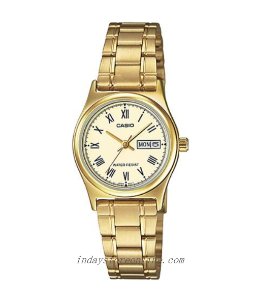 Casio Standard Women's Watch LTP-V006G-9B Gold ion Plated Stainless Steel Band Mineral Glass