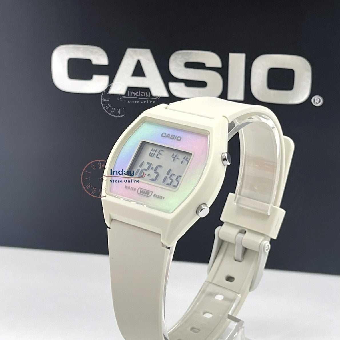 Casio Digital Women's Watch LW-205H-8A Digital Resin Band Resin Glass