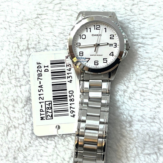 Casio Fashion Men's Watch MTP-1215A-7B2 Stainless Steel Band Mineral Glass