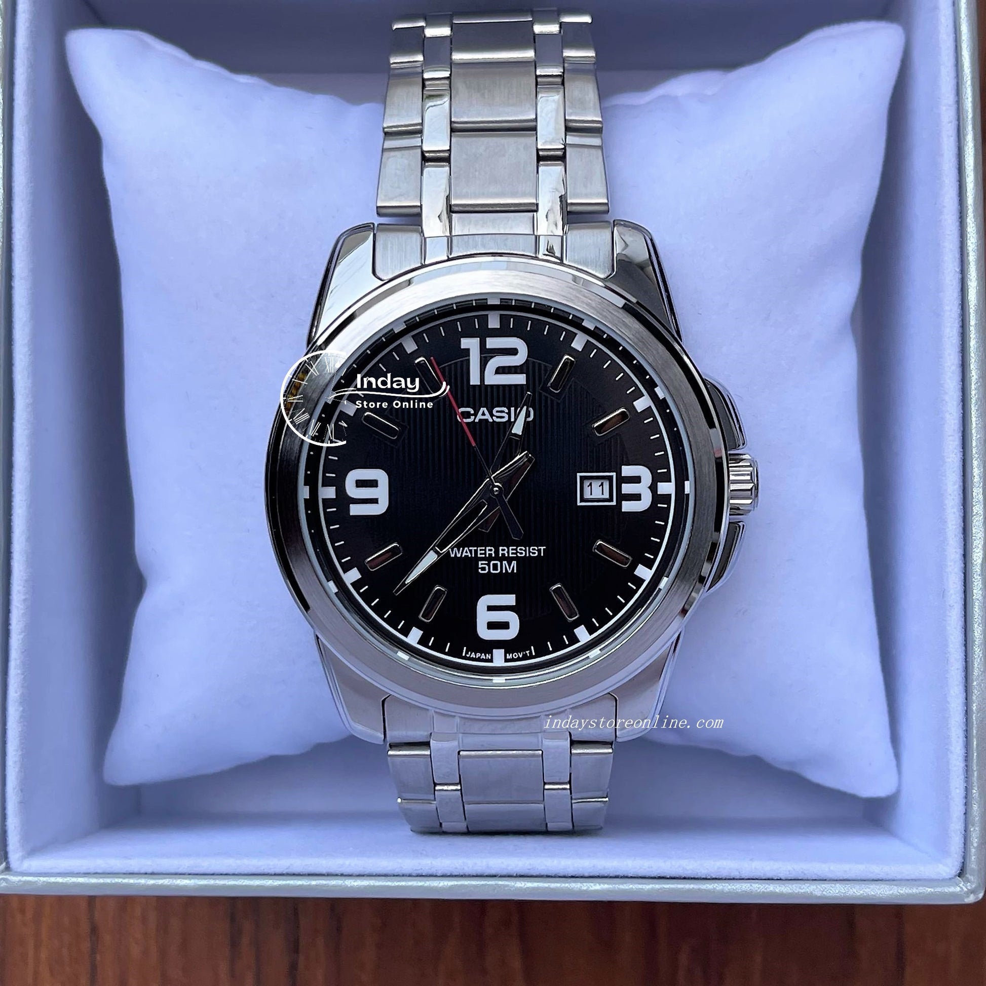 Casio Fashion Men's Watch MTP-1314D-1A Stainless Steel Band