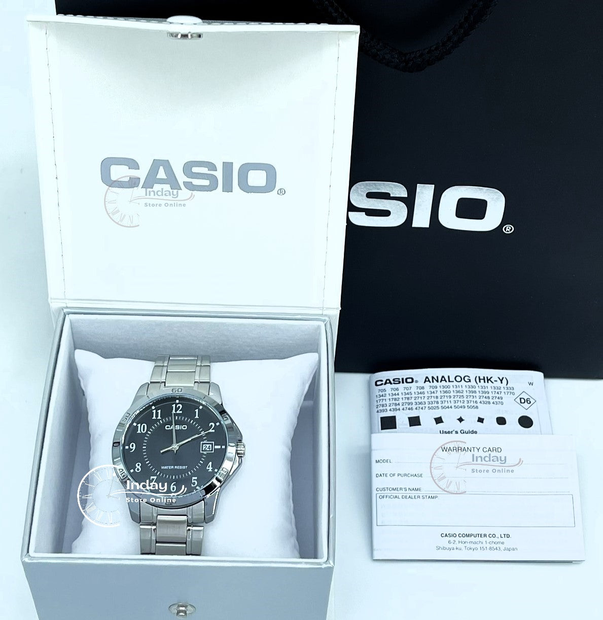 Casio Standard Men's Watch MTP-V004D-1B Silver Plated Stainless Steel Mineral Glass