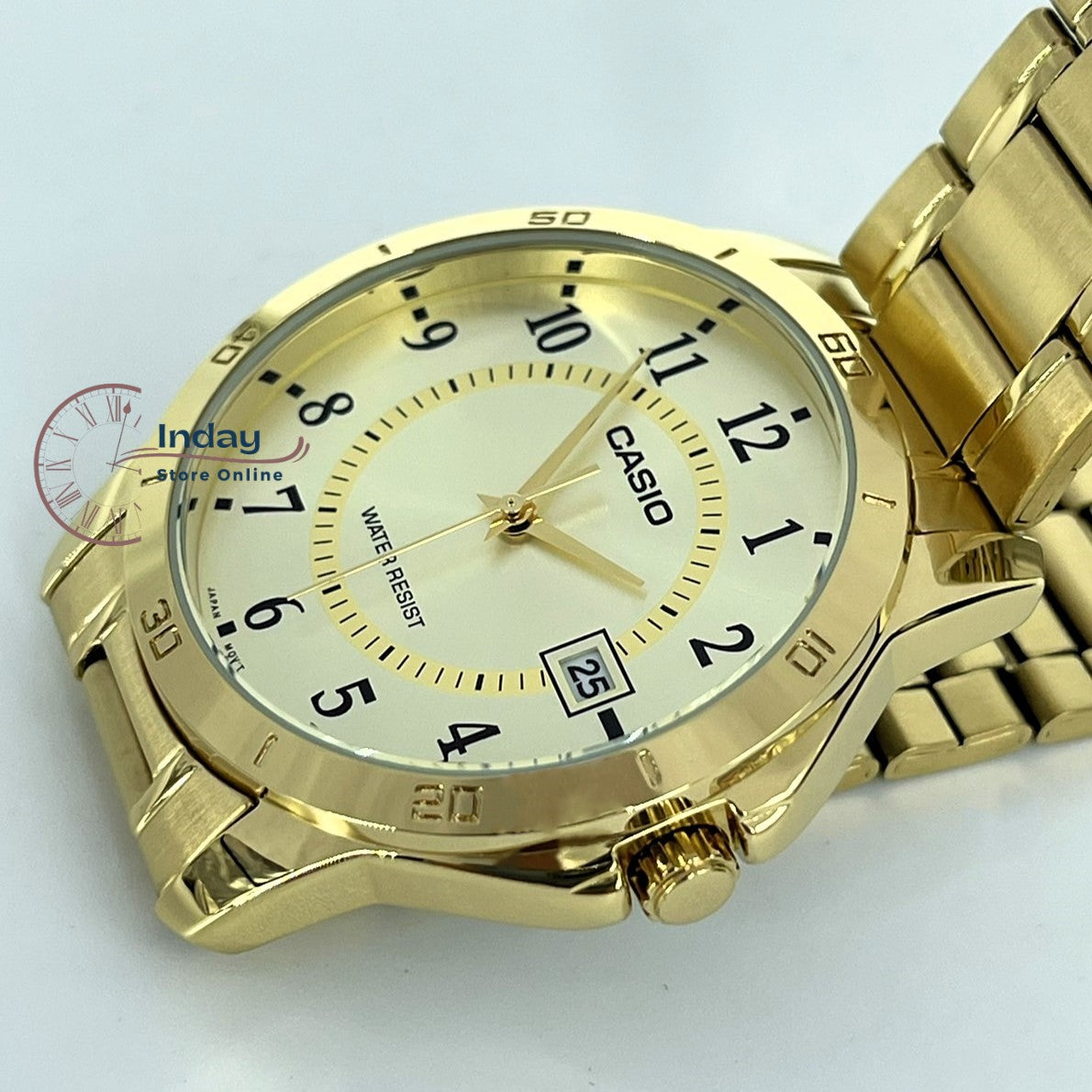 Casio gold plated sales watch