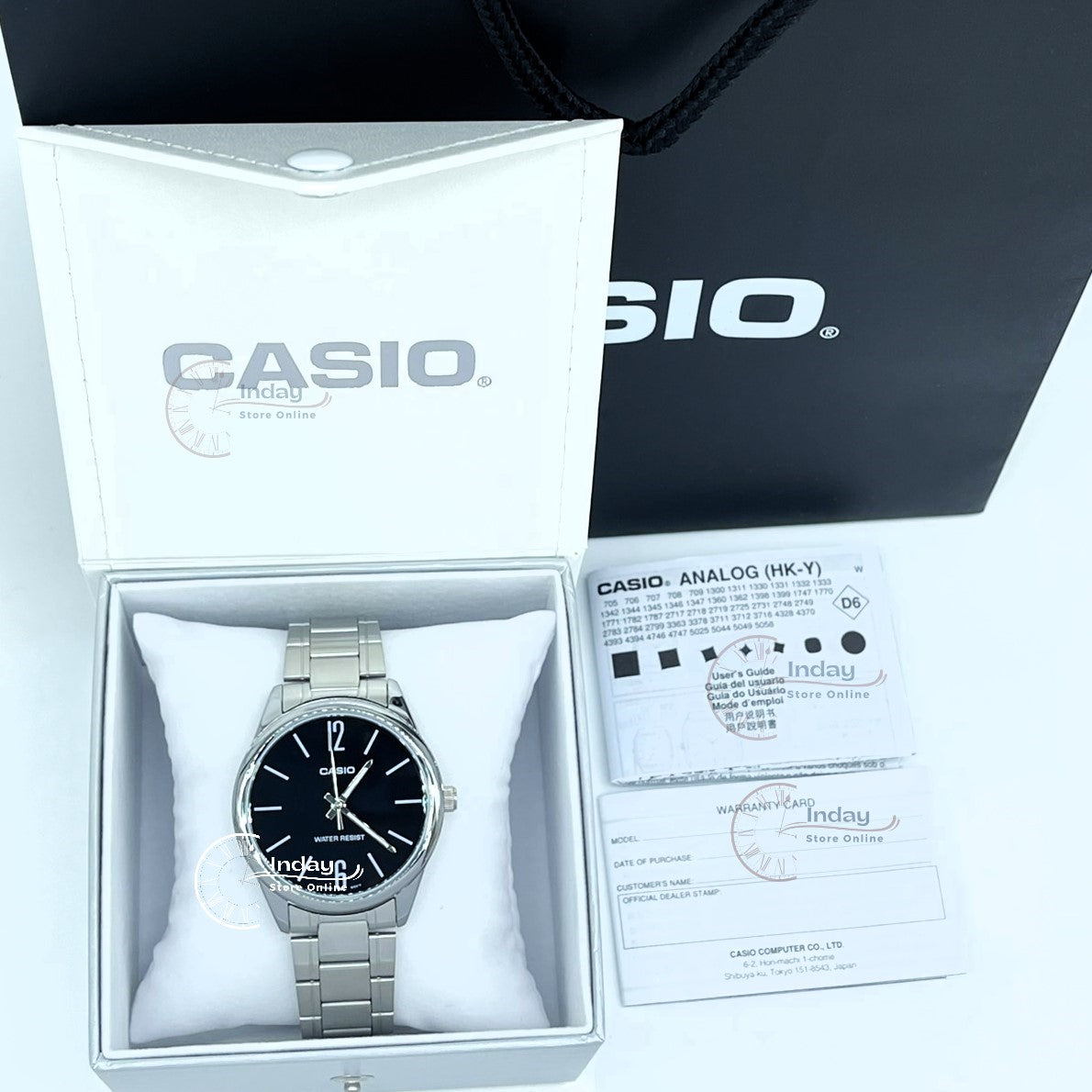 Casio Standard Men's Watch MTP-V005D-1B Silver Plated Stainless Steel Mineral Glass