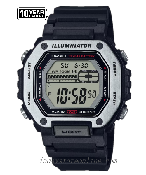 Casio Digital Men's Watch MWD-110H-1A Digital Resin Band Resin Glass Battery life: 10 years