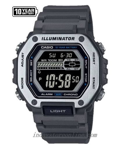 Casio Digital Men's Watch MWD-110H-8B Digital Resin Band Resin Glass Battery life: 10 years