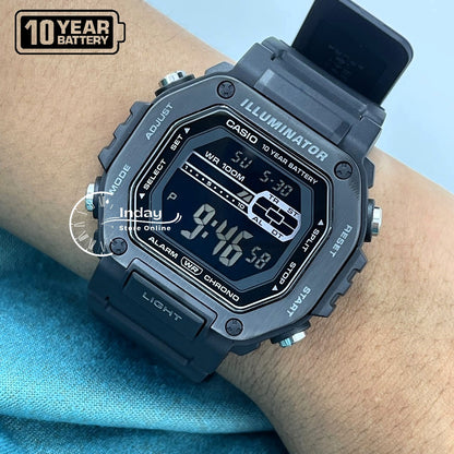 Casio Digital Men's Watch MWD-110HB-1B Resin Band Resin Glass Battery Life: 10 years