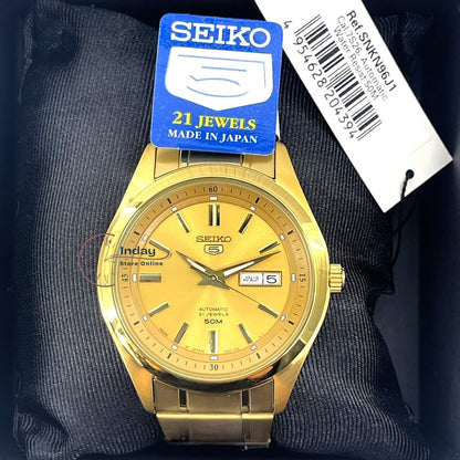 Seiko Automatic Men's Watch SNKN96J1 Stainless Steel Luminous Hands and Markers