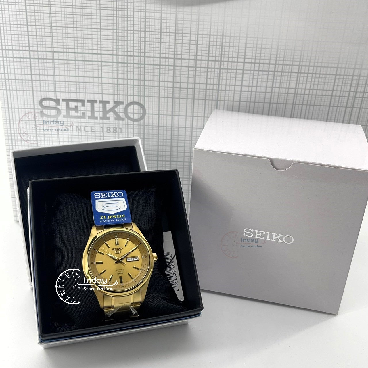 Seiko Automatic Men's Watch SNKN96J1 Stainless Steel Luminous Hands and Markers