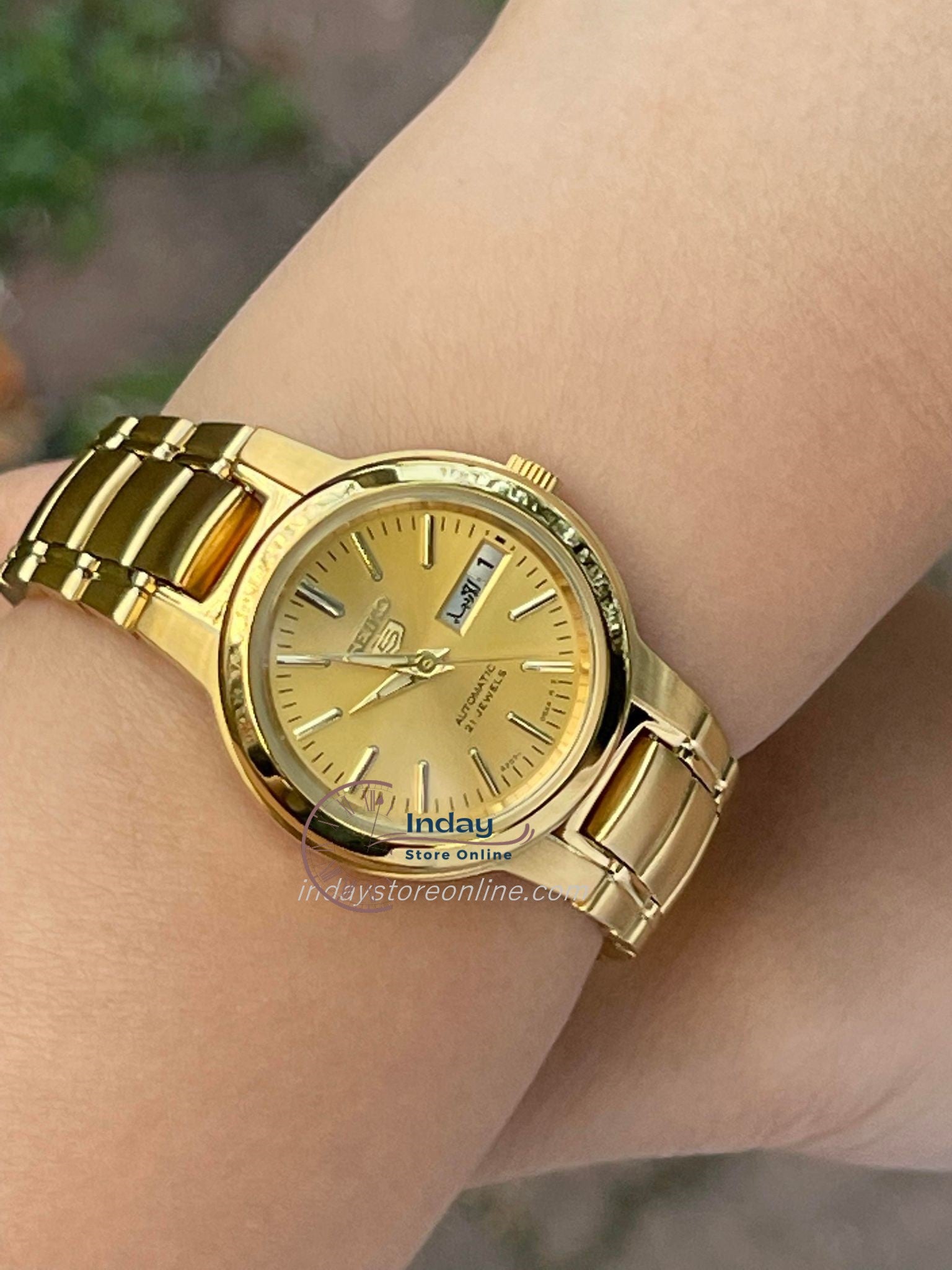 Seiko Automatic Women's Watch SYME46K1 Gold Tone Stainless