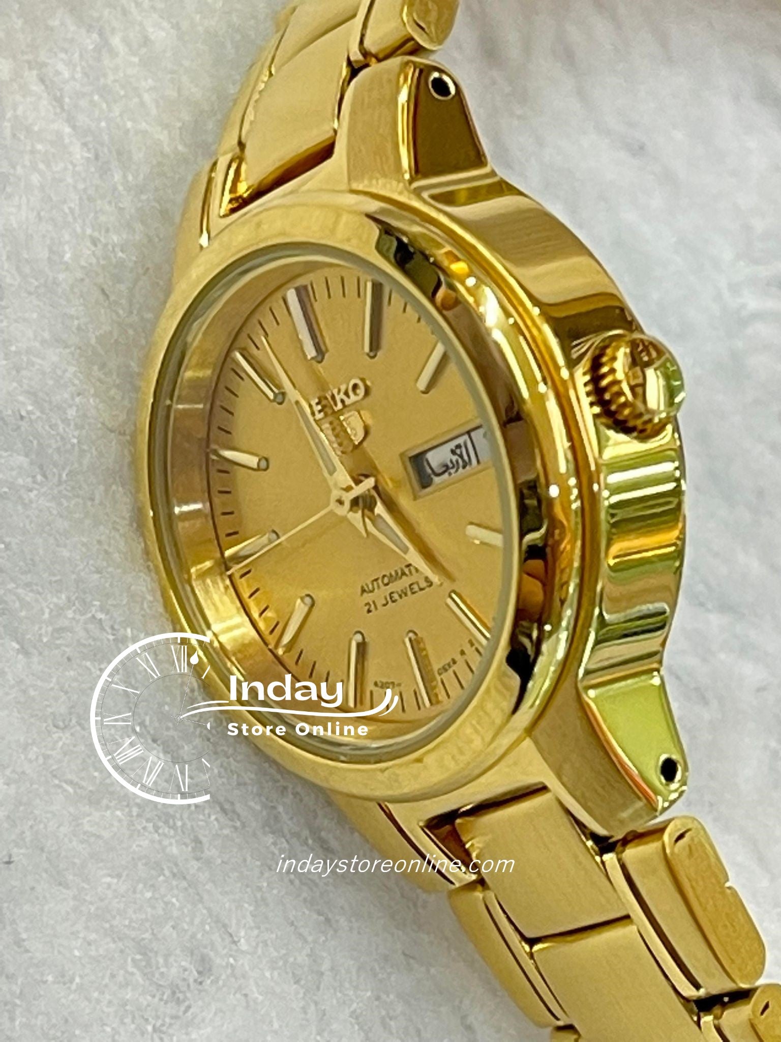 Seiko Automatic Women's Watch SYME46K1 Gold Tone Stainless