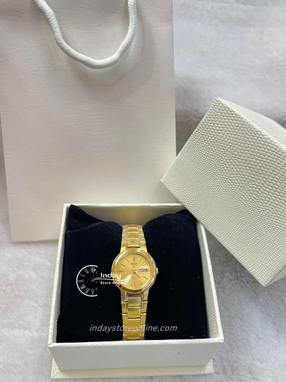 Seiko Automatic Women's Watch SYME46K1 Gold Tone Stainless Steel Luminous