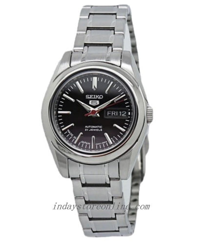 Seiko 5 Automatic Women's Watch SYMK17J1 21 Jewels Hardlex Crystal Luminous Stainless Steel Band
