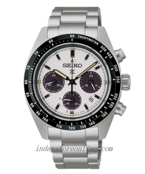 Seiko Automatic Prospex Speedtimer Men's Watch SSC961 Chronograph Sapphire Crystal Magnetic Resistance Luminous Stainless Steel Band