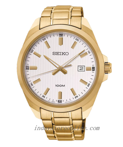 Seiko Men's Watch SUR280P1 Luminous Hardlex Crystal Stainless Steel Band Battery Operated