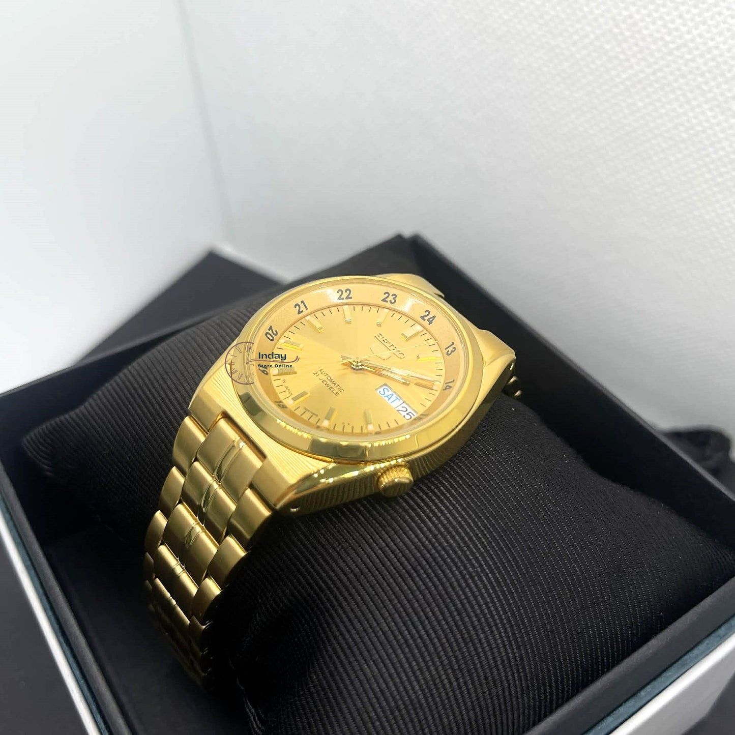 Seiko 5 Automatic Men's Watch SNK574J1 Made In Japan Mineral Crystal Luminous 35mm