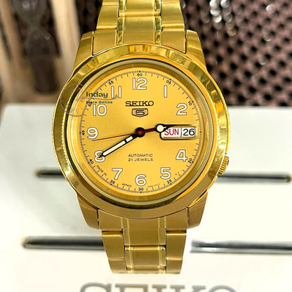 Seiko Automatic Men's Watch SNKK38J1 Stainless Steel Luminous Hands and Markers