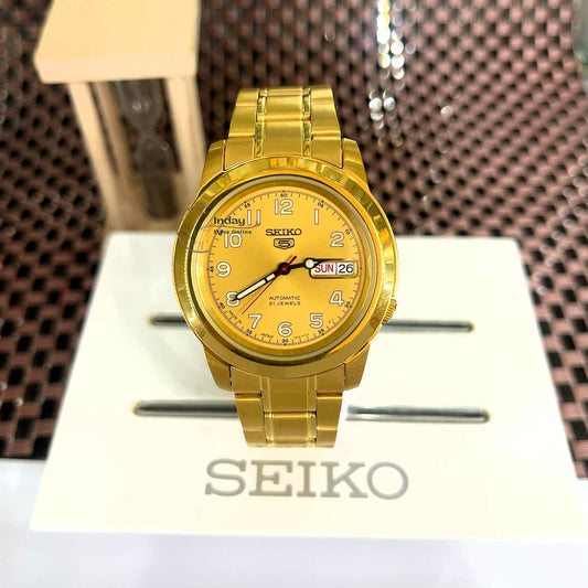 Seiko Automatic Men's Watch SNKK38J1 Stainless Steel Luminous Hands and Markers