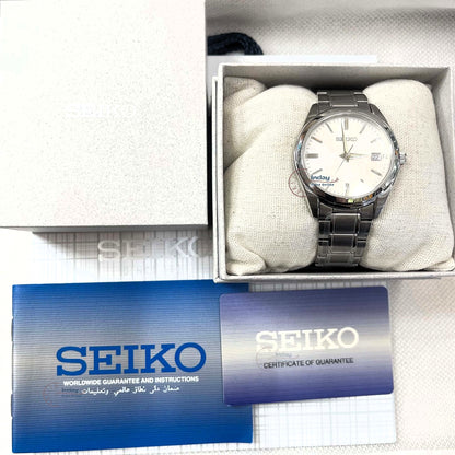Seiko Men's Battery Operated Watch SUR307P1 Sapphire Crystal Luminous Stainless Steel Band Battery Life 3 Years