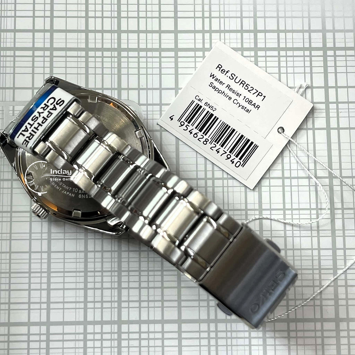 Seiko Men's Battery Operated Watch SUR527P1 Sapphire Crystal Caliber 6N52 Luminous Stainless Steel Band Battery Life: 3 Years