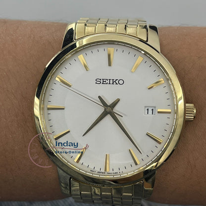 Seiko Men's Watch SGEF92P1 Stainless Steel Band Battery Operated