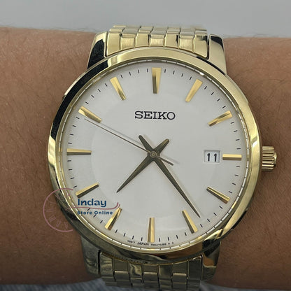 Seiko Men's Watch SGEF92P1 Stainless Steel Band Battery Operated