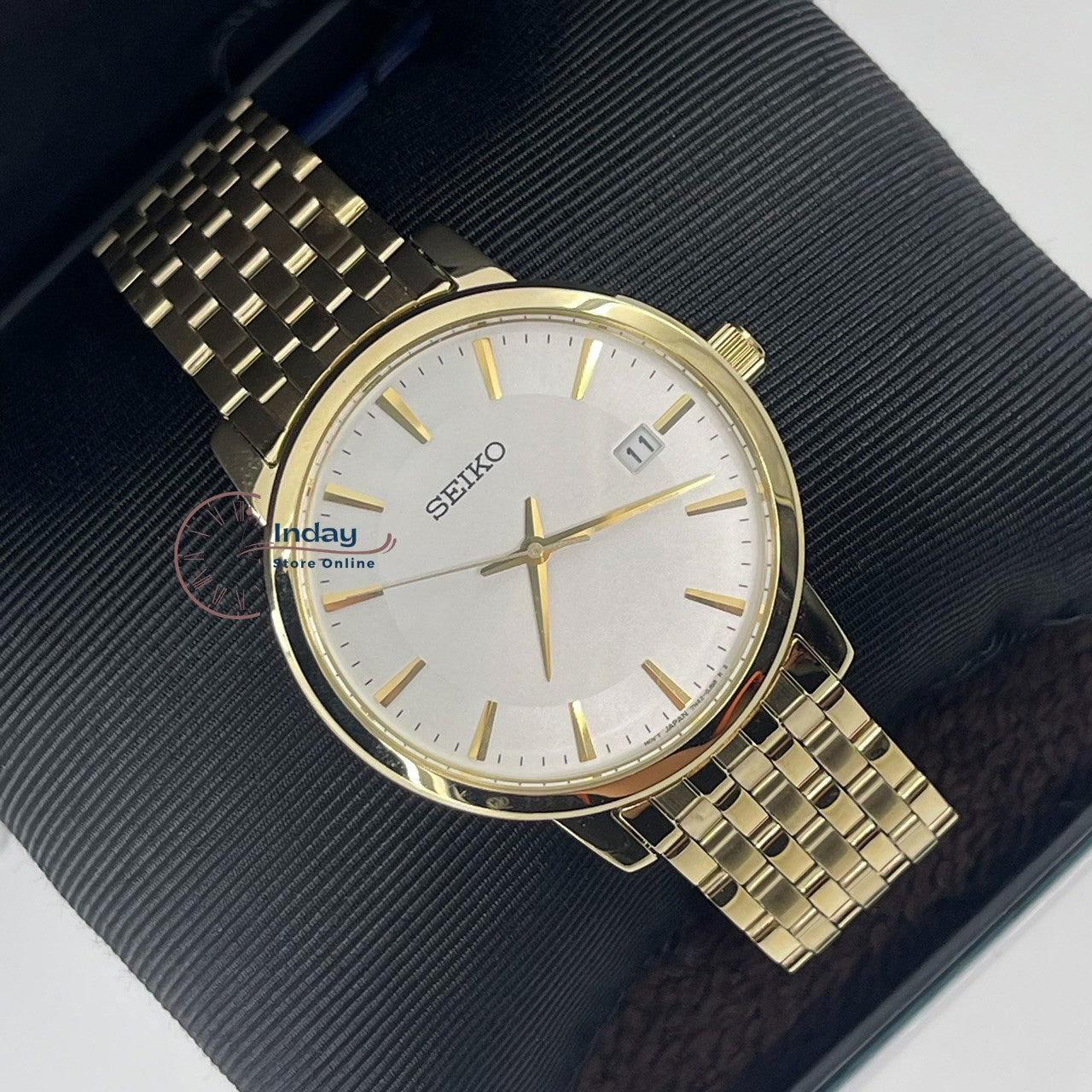 Seiko Men's Watch SGEF92P1 Stainless Steel Band Battery Operated